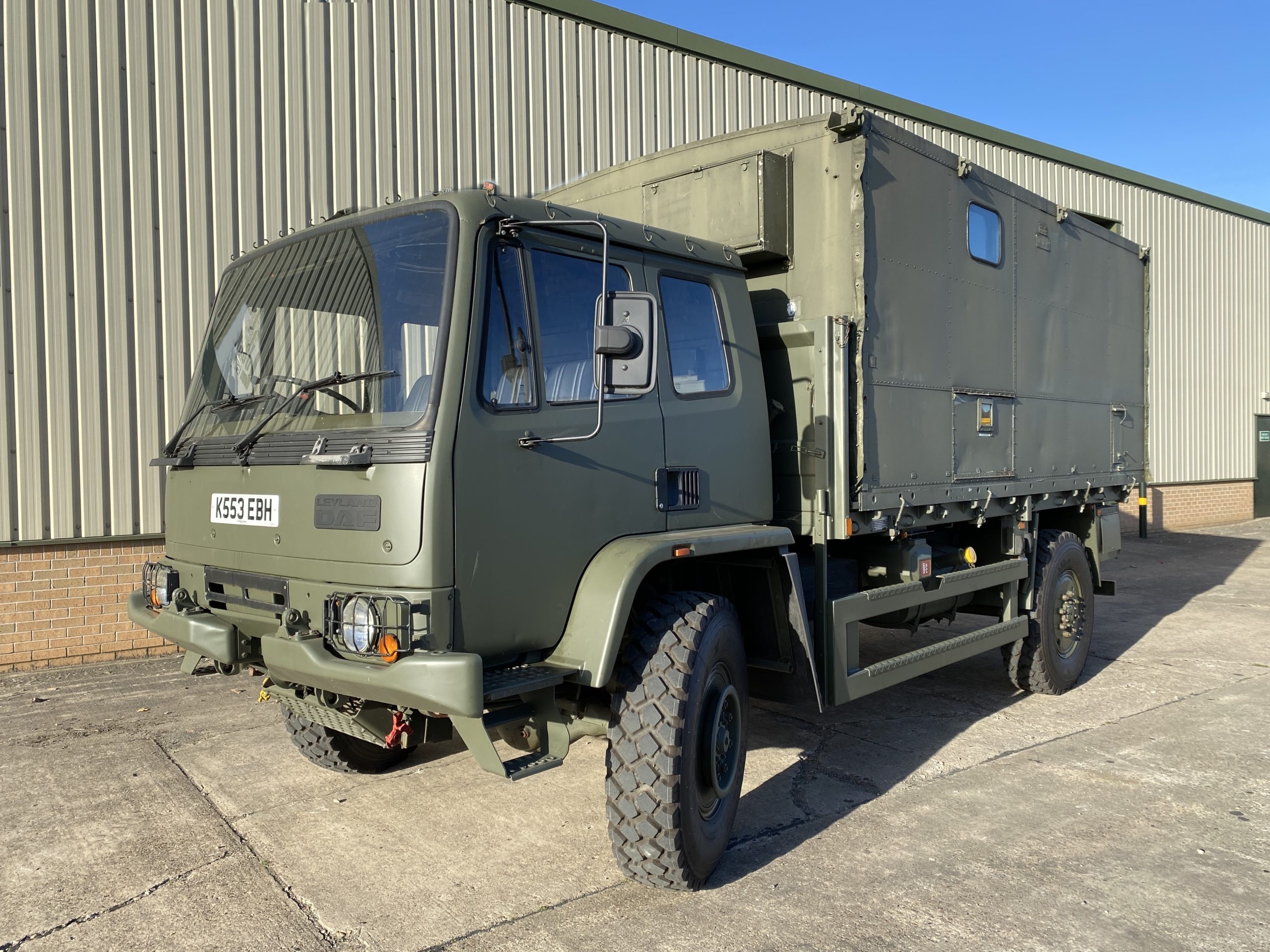 military vehicles for sale - Leyland Daf 4x4 Box Truck Road Registered
