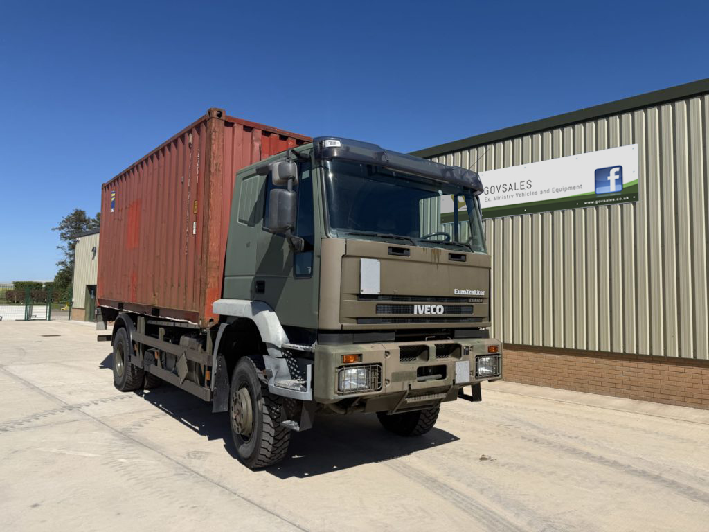 military vehicles for sale - Iveco Eurotrakker 190E35 4x4 20FT Container Truck